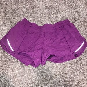 Lululemon Athletica Purple Athletic Shorts Moisture-Wicking Lightweight